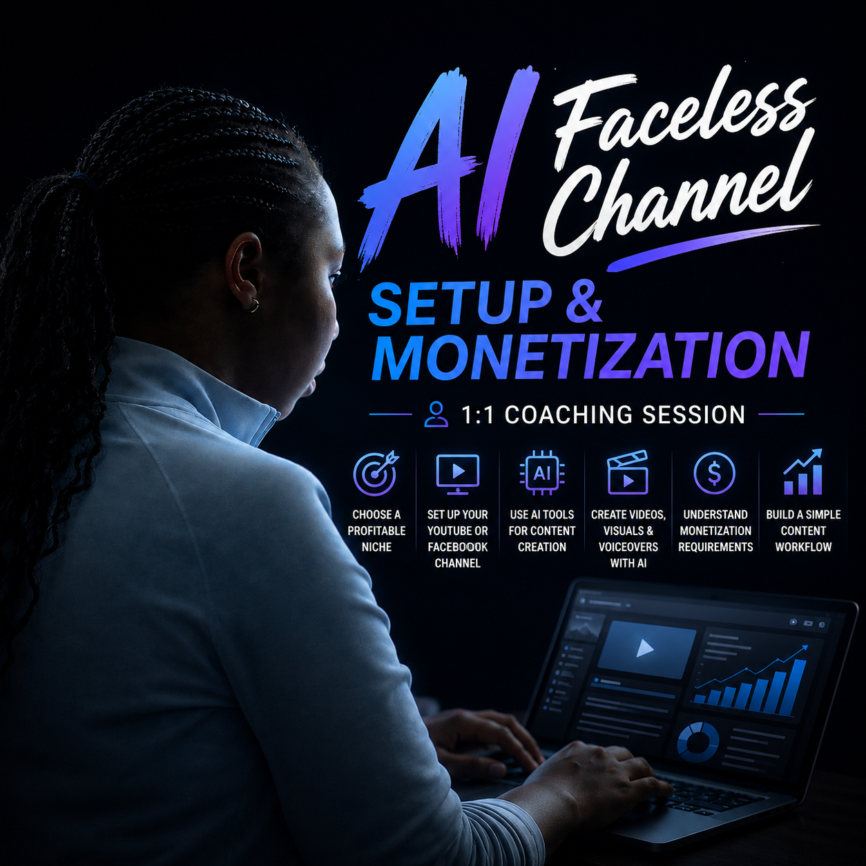 AI Faceless Channel Setup & Monetization